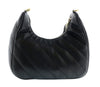 Versace Jeans Couture Black Medium Scarf Embellished Quilted Hobo Bag