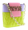 Versace Jeans Couture Citrus/Lilac Small  Structured Bucket bag