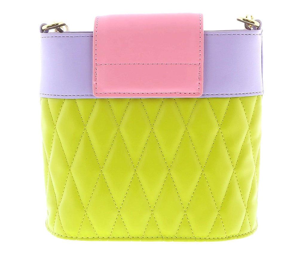 Versace Jeans Couture Citrus/Lilac Small  Structured Bucket bag