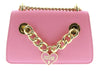 Versace Jeans Couture Baby Pink Small  Charm Link Crossbody bag