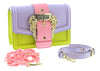 Versace Jeans Couture Citrus/Lilac Small  Baroque Buckle Crossbody bag