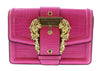 Versace Jeans Couture Hot Pink Small  Baroque Buckle Crossbody bag