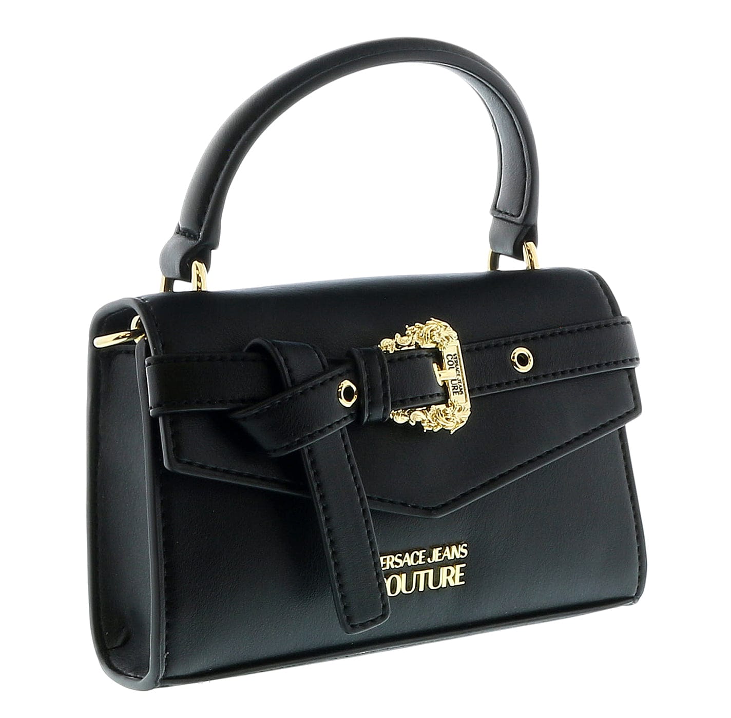 Buy Versace Jeans Couture Women Black Baroque Crossbody Bag With Buckle for  Women Online
