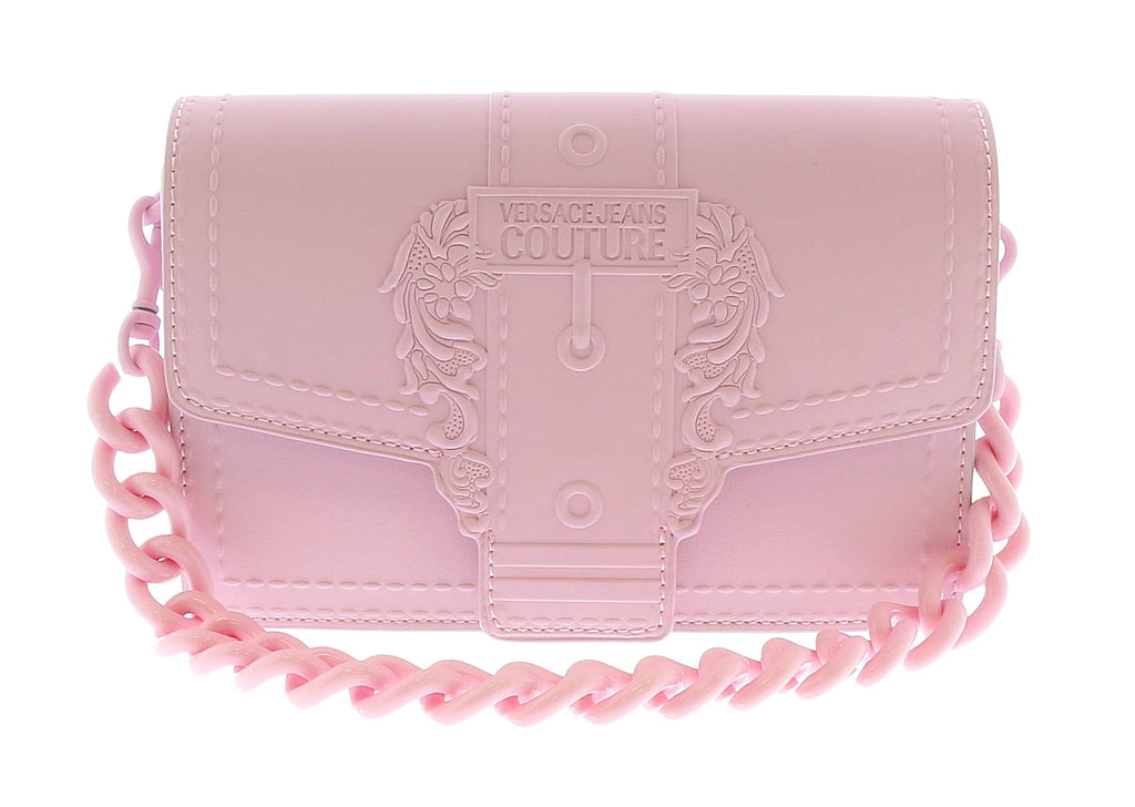 Versace Jeans Couture Baby Pink Small  Baroque Buckle Shoulder bag