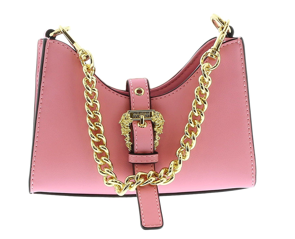 Versace Jeans Couture Baby Pink Small  Baroque Buckle Hobo Bag