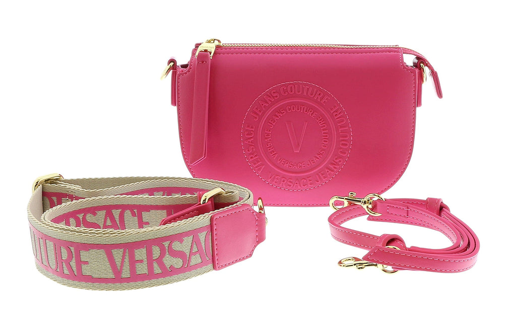 Versace Jeans Couture Hot Pink Small Hal Moon Crossbody bag