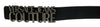 Versace Jeans Couture Black/Old Brushed Nickel Lettering Buckle Leather Belt