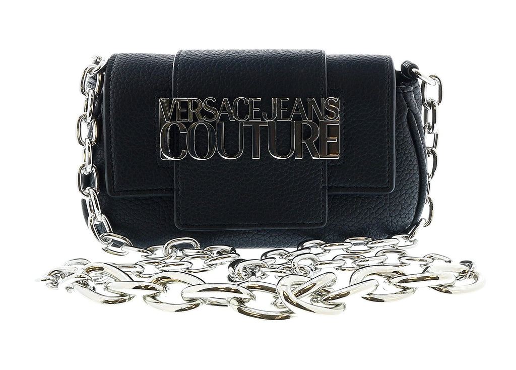 Versace Jeans Couture Black Oversized Signature  Small  Crossbody bag