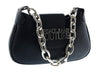 Versace Jeans Couture Black Oversized Signature  Large Hobo Bag