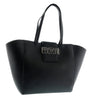 Versace Jeans Couture Black Oversized Signature Shopper Large Tote Bag