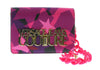 Versace Jeans Couture Crimson/Multi Structured Star Pattern Medium Crossbody bag