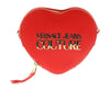 Versace Jeans Couture Red Structured Heart Medium Crossbody bag