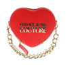 Versace Jeans Couture Red Structured Heart Medium Crossbody bag
