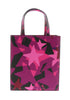 Versace Jeans Couture Crimson/Multi Vertical Star Pattern Small  Tote Bag