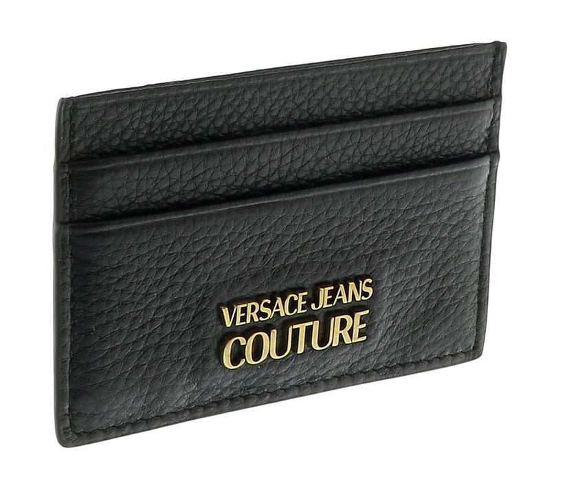 Versace Jeans Couture Black/Gold Small  Classic Flat Cardholder