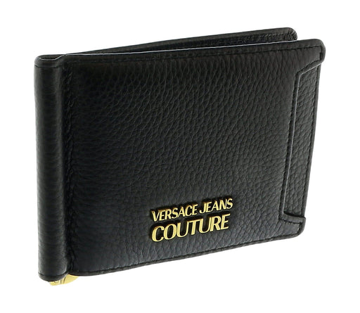 Versace Jeans Couture Black/Gold Small  Classic Bi-Fold  Wallet