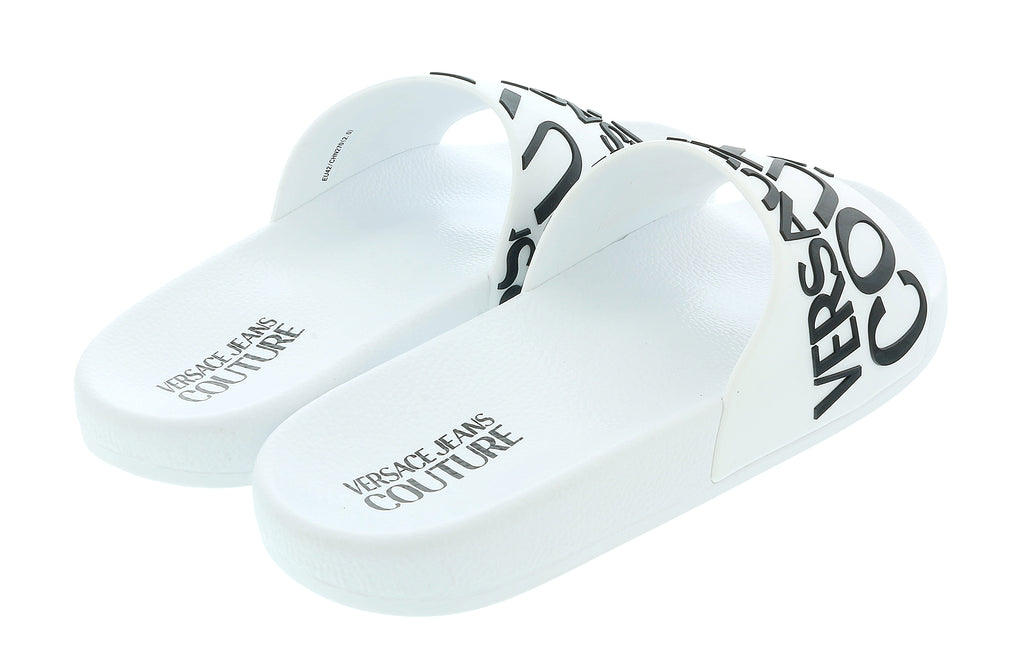 Versace Jeans Couture  Signature Pattern Pool Slide-