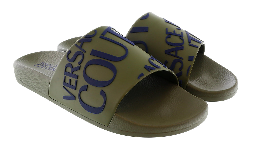 Versace Jeans Couture Army Signature Logo Pool Slide-12