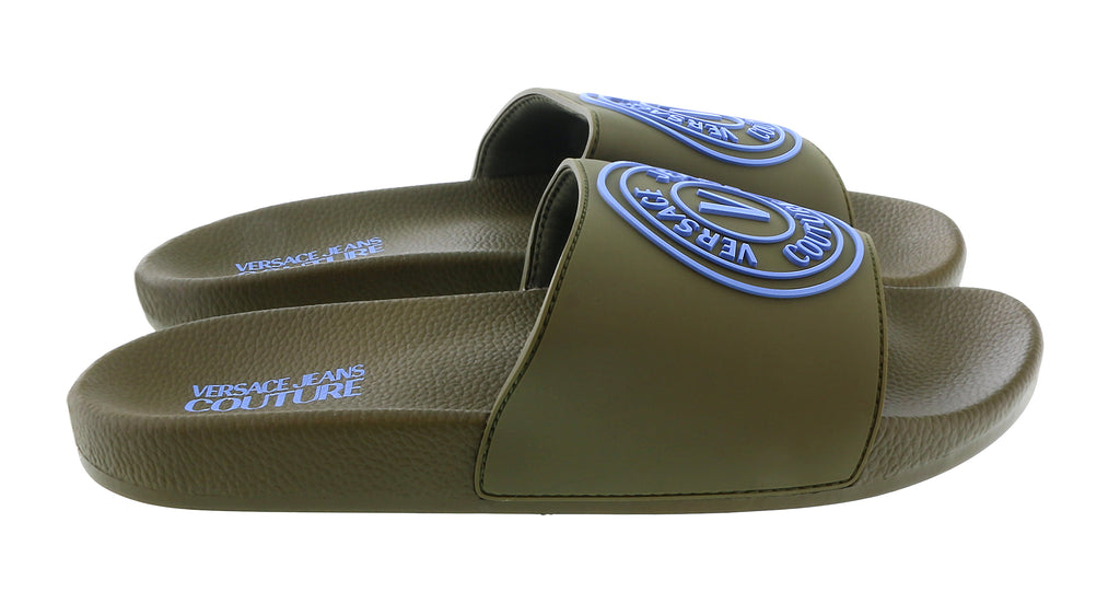 Versace Jeans Couture Army Medallion Logo Pool Slide-