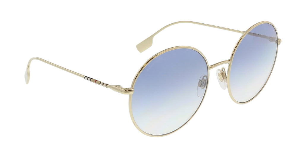 Burberry 0BE3132 110919 Pippa Light Gold Round  Full Rim Sunglasses