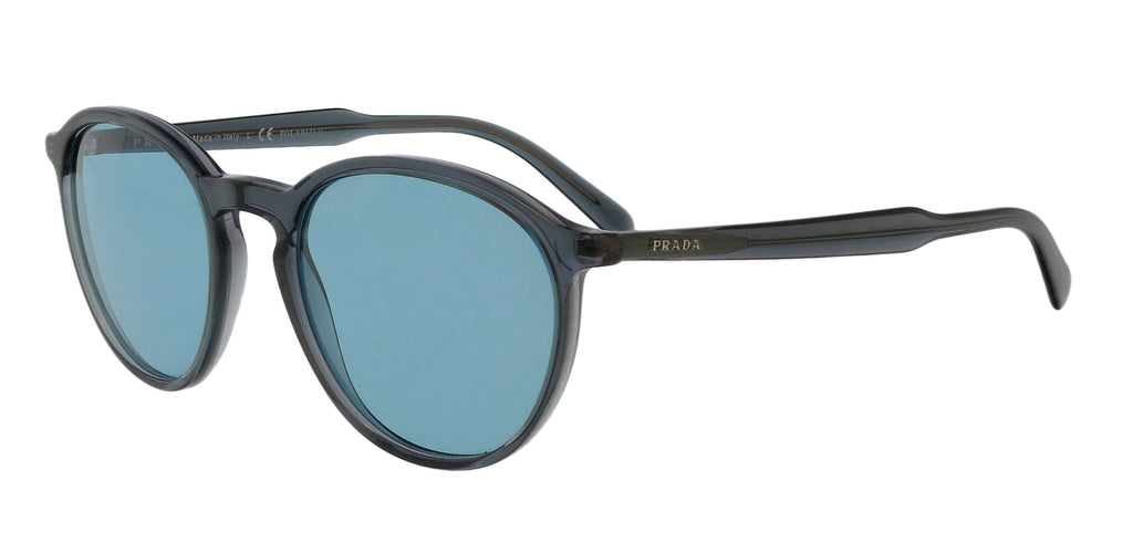 Prada  Round Transparent Grey Grey Sunglasses