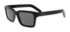 Prada  Rectangular Black Black Sunglasses