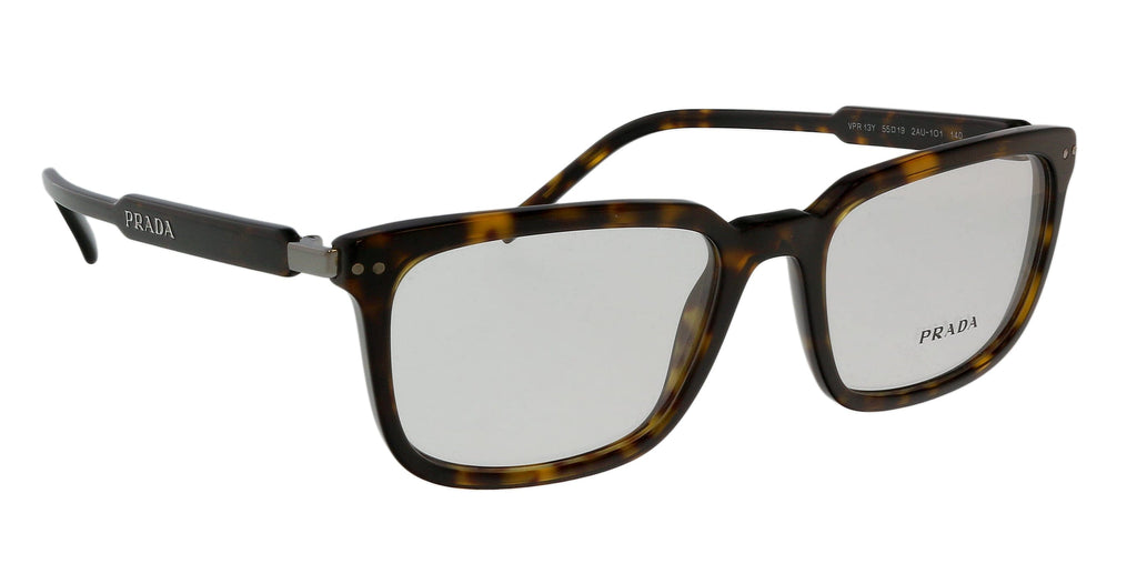 Prada 0PR 13YV 2AU1O1 55 Full Rim Dark Havana Rectangle Eyeglasses