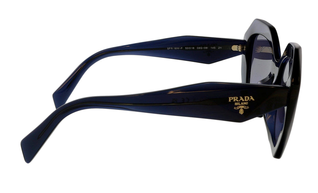 Prada 0PR 16WSF 08Q08I Square Blue Blue Sunglasses