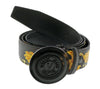 Versace Jeans Couture Black/Gold V-Emblem Logo Buckle   Baroque  Belt-
