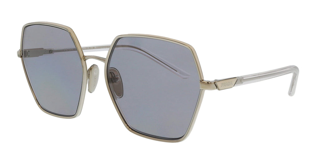 Prada  Square Silver Silver Sunglasses