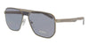 Prada  Square Matte Silver Silver Sunglasses