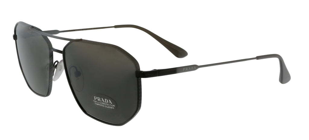 Prada  Aviator Grey Grey Sunglasses