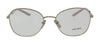 Prada 0PR 64YV 09U1O1 Full Rim Pale Gold/Talco Round Eyeglasses