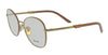 Prada  Full Rim Pale Gold/Alabaster Round Eyeglasses