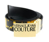 Versace Jeans Couture Black/Gold Signature Plate  Buckle  Adjustable  Belt-44