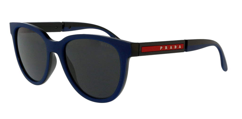 Prada  Oval Navy Rubber / Black Blue Sunglasses