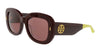 Tory Burch  Square Oxblood Brown Sunglasses