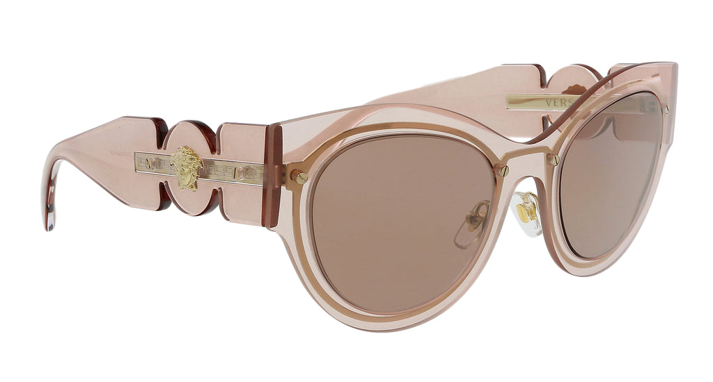 Versace 0VE2234 125273 Cateye Transparent Pink Pink Sunglasses