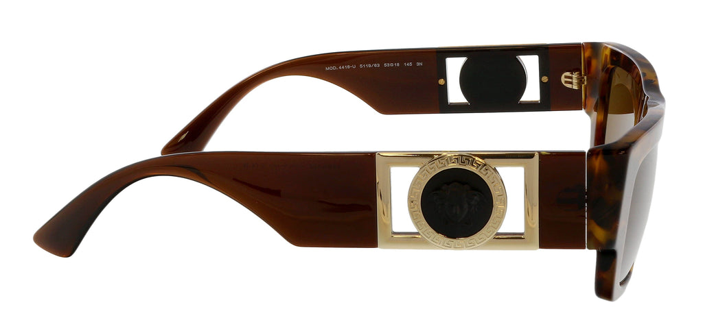 Versace 0VE4416U 511963 Rectangular Havana Brown Sunglasses