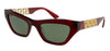 Versace  Cateye Transparent Red Red Sunglasses