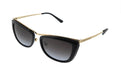 Michael Kors 0MK1064 10148G Zaria Light Gold- Black Cat Eye Sunglasses