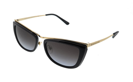 Michael Kors 0MK1064 10148G Zaria Light Gold- Black Cat Eye Sunglasses