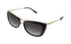 Michael Kors  Light Gold- Black Cat Eye Sunglasses