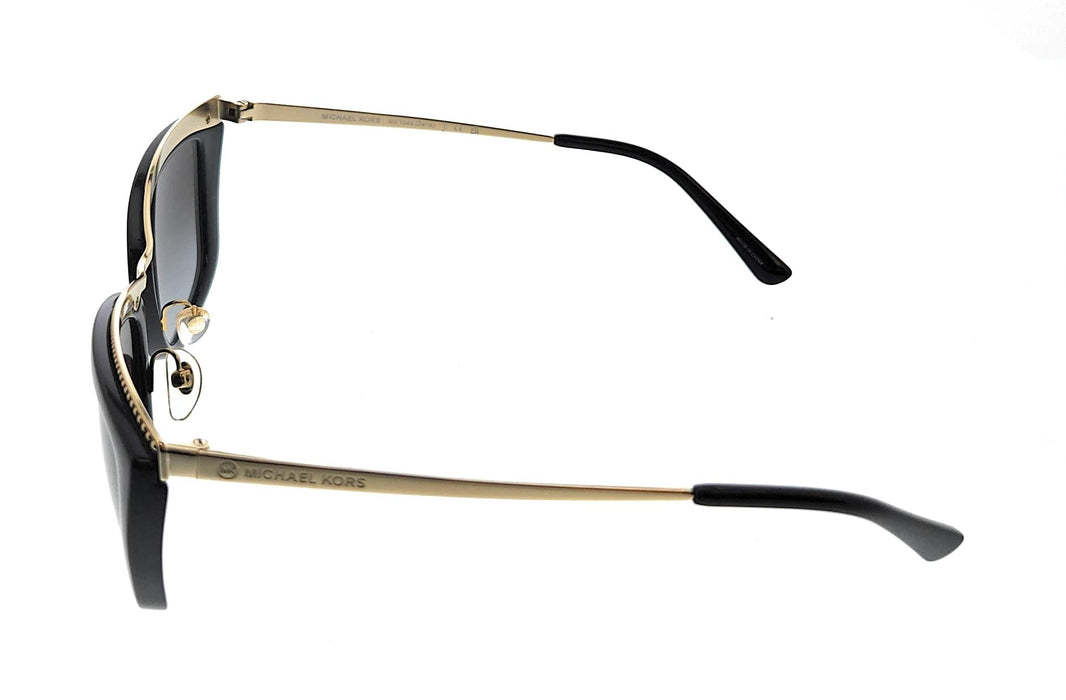 Michael Kors 0MK1064 10148G Zaria Light Gold- Black Cat Eye Sunglasses