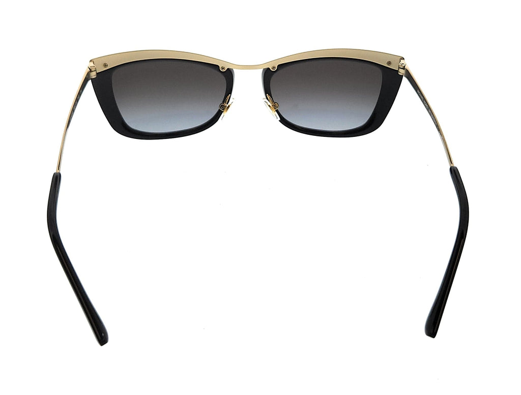 Michael Kors 0MK1064 10148G Zaria Light Gold- Black Cat Eye Sunglasses