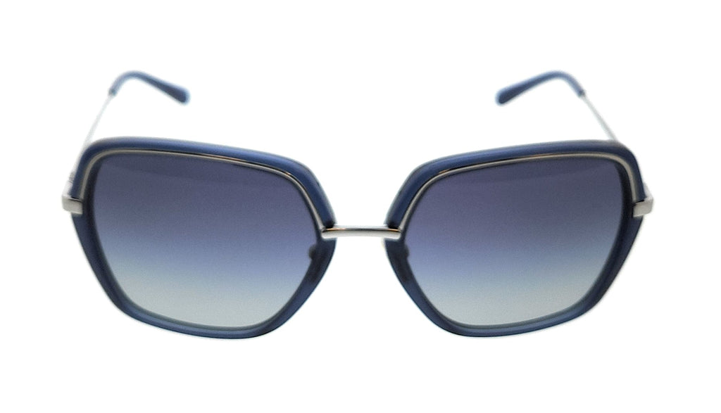 Michael Kors 0MK1075 11534L Naples Silver Blue Square Sunglasses