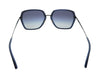 Michael Kors 0MK1075 11534L Naples Silver Blue Square Sunglasses