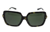 Tory Burch 0TY7162U 185071 Green Tortoise Square Sunglasses