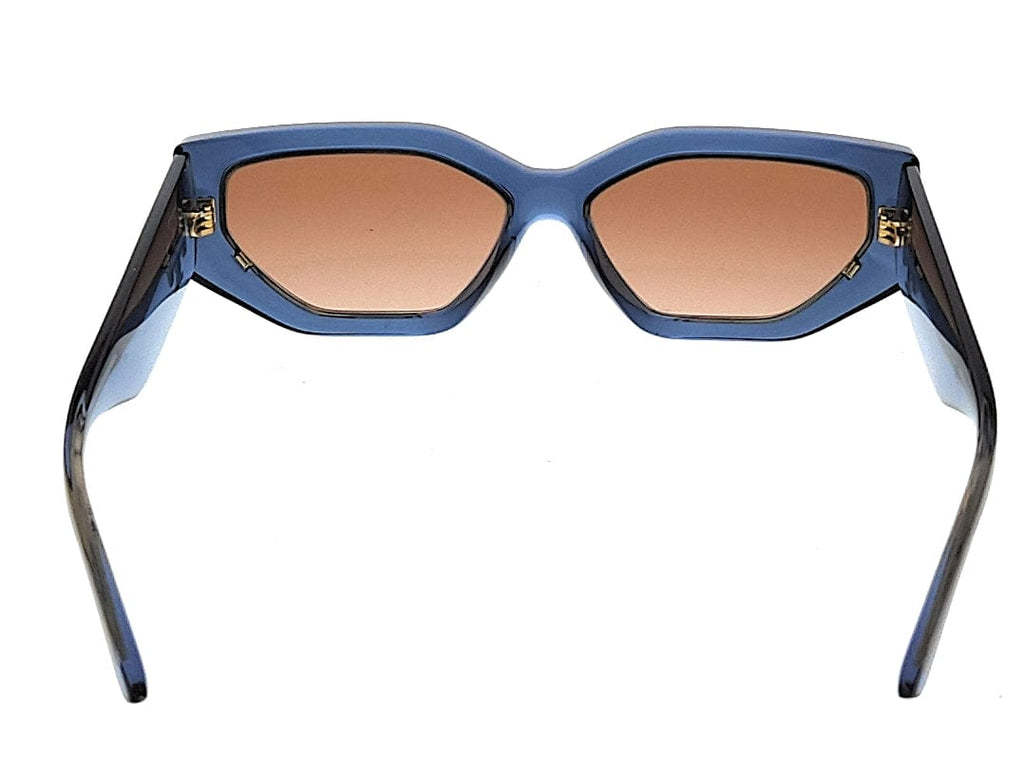 Tory Burch 0TY9070U 185913 Transparent Blue Cat Eye Sunglasses