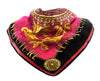 Versace Jeans Couture Silk Cloth Foulard Baroque Logo Pink/Black/Gold, pink, One size